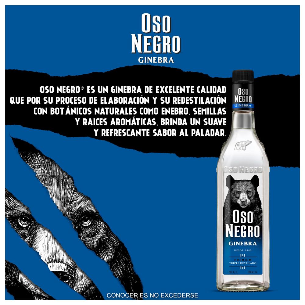Ginebra Oso Negro 1000 mL