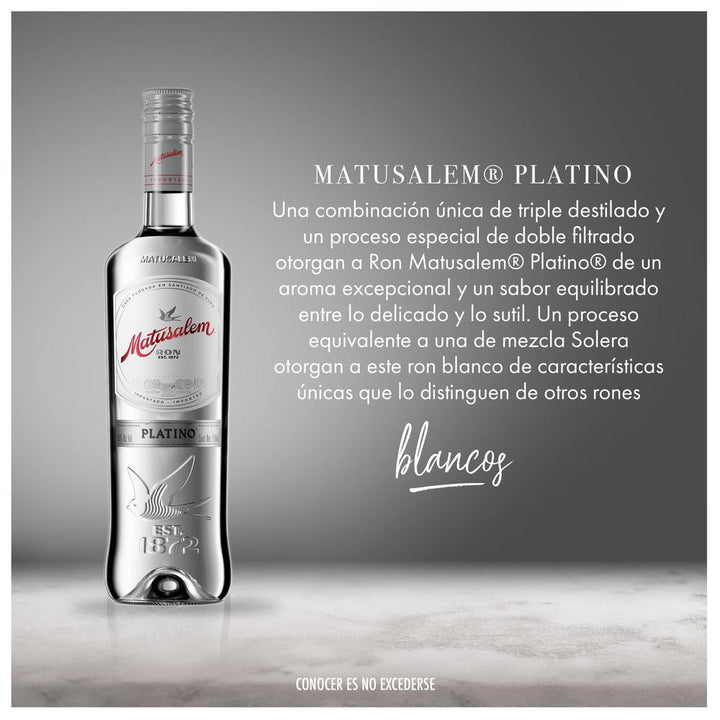 Ron Matusalem Platino 750 mL (OFERTA EXCLUSIVA EN LÍNEA)