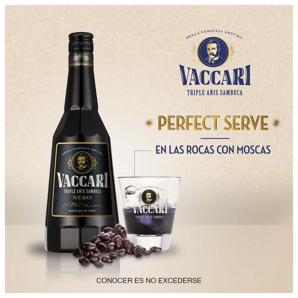 Licor Sambuca Vaccari Black 700 mL